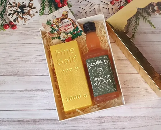 Набір мила ручної роботи "Злиток золота і Віскі Jack Daniels". Київ
