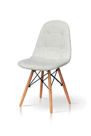 Стілець ДЖАСТІН, шкірзам білий Київ