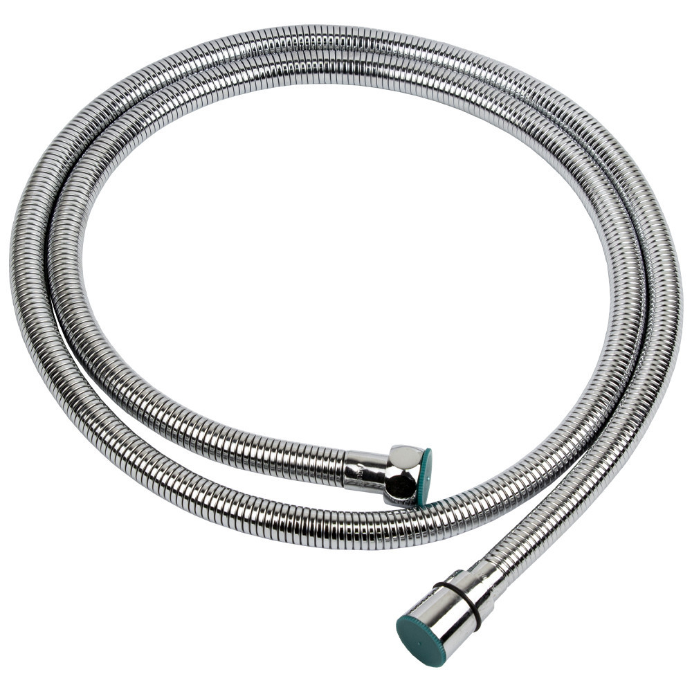 Шланг для душу 1/2" SS хромований розтяжний з підшипником 150-210см AQUATICA XB-6153 (9792010) Рівне - фото 1