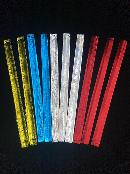 Світловідбивні браслети Feel Fit флікери самозакриваються на руку/ногу 10 шт 40 см (35827) Чернигов - изображение 1