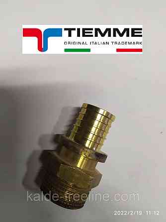 Переходник прямой с наружной резьбой 16 х 2,2 - 1/2" Tiemme Харьков