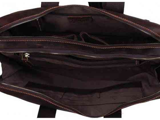 Сумка Vintage 14567 из винтажной кожи Коричневая Киев