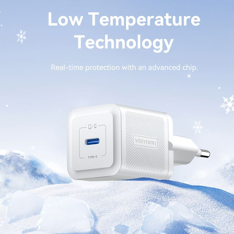 Зарядний пристрій 1xUSB-C 20W PD білий Vention Винница - изображение 7