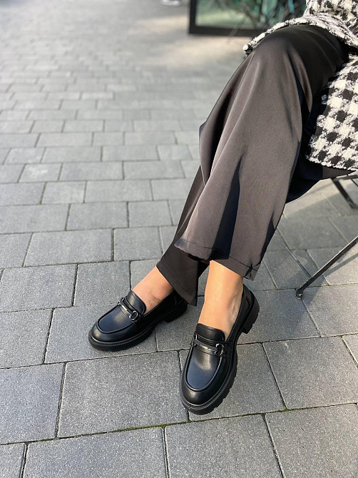 PLPS Лоферы женские PLPS черные натуральная кожа 36-41 (R035-1) Коломия - фото 3