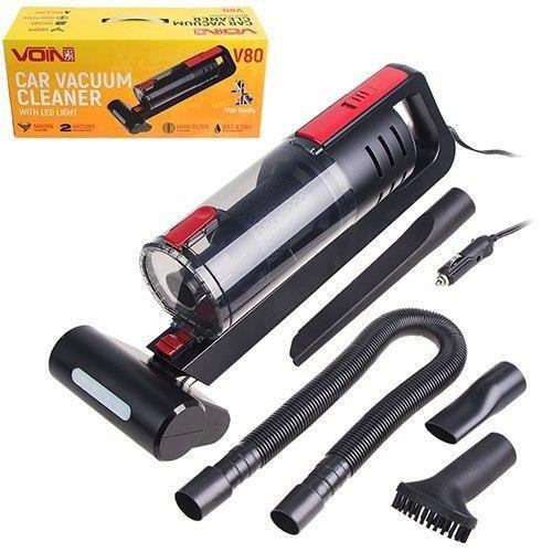 Пылесос VOIN V-80 12V/120W/2 мотора/влаж.+сух. чистка/подсветка LED Вінниця - фото 1