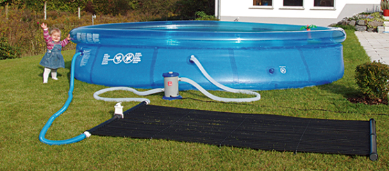 Солнечная нагревательная панель для каркасных бассейнов (3 х 0.68 м - 2 м2) Киев