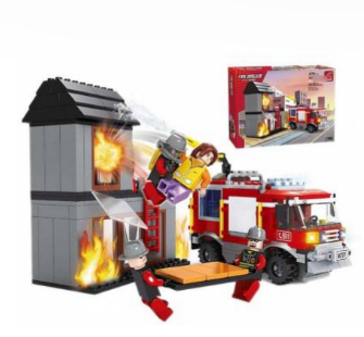 Конструктор 380 елем."AUSINI""Пожежна бригада" (вік 6+) у коробці, 21704, шт Київ - фото 1