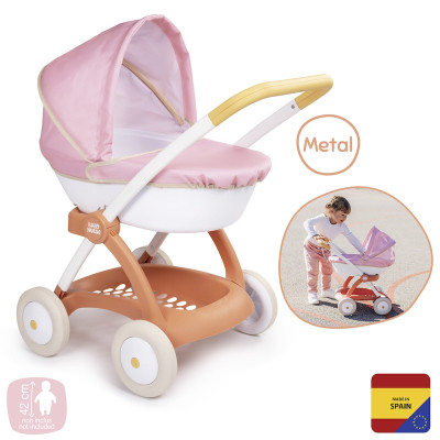 Коляска для кукол Smoby Baby Nurse Терракотовая пудра, люлька с корзиной, 18 мес + (7600254124) Винница - изображение 6