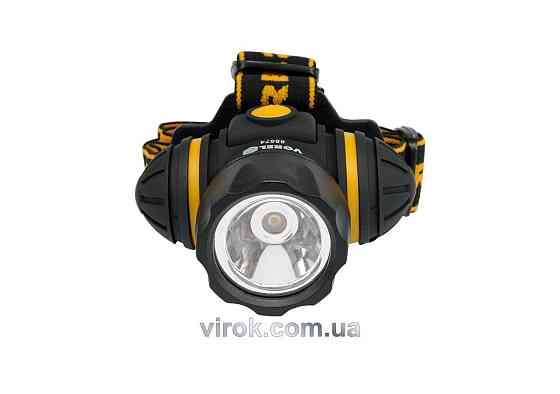 Ліхтар VOREL на чоло, ударостійкий 3-функції, 3 батарейки ААА, 1 LED/ 1 W  [12/48] Одесса