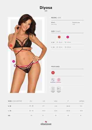 Комплект Obsessive DIY set 2-pcs black L / XL Sex Aura Київ