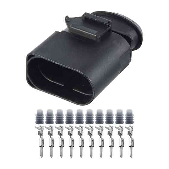 Роз'єм конектор 10-кон., 6X0973815, 1-966845, 1-966845-1, 1J0973815, 4206480 VAG, TE Audi, Bugatti, Porsche, Seat, Skoda, VW Київ