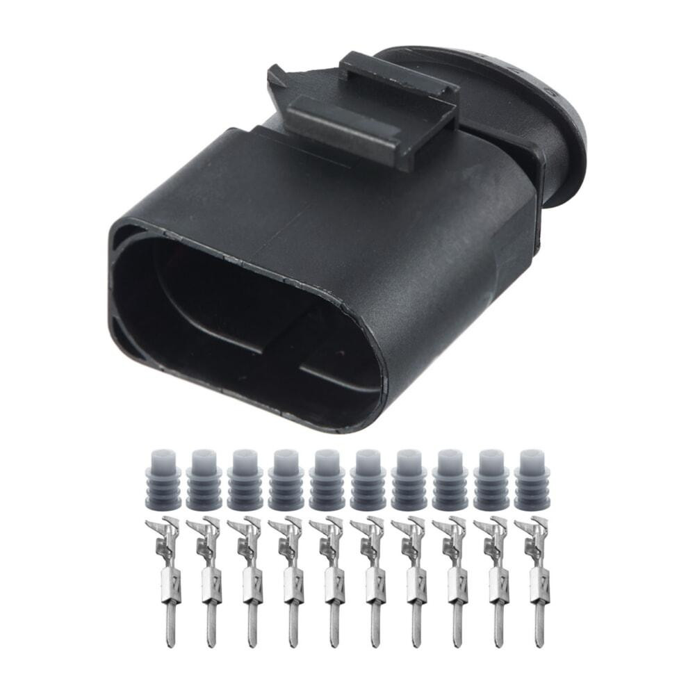 Разъем коннектор 10-кон., 6X0973815, 1-966845, 1-966845-1, 1J0973815, 4206480 VAG, TE Audi, Bugatti, Porsche, Seat, Skoda, VW Киев - изображение 1