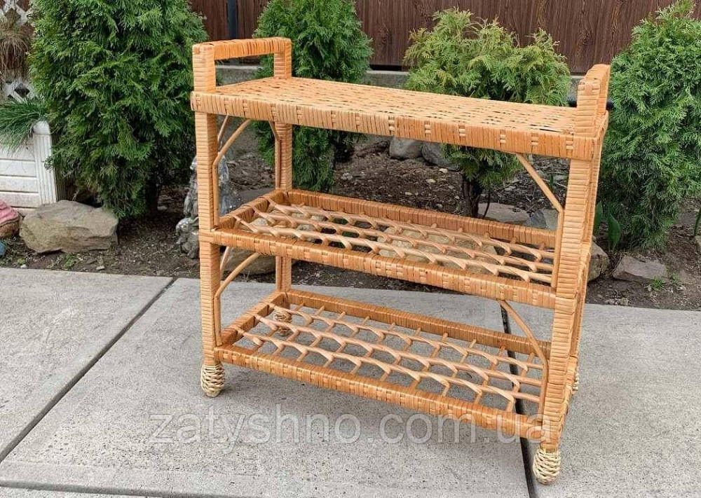 Полиця плетена для взуття на 3 яруси Київ - фото 4