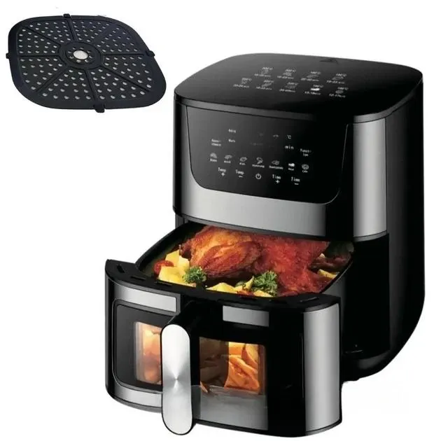 Аерогриль із сенсорним дисплеєм Rainberg RB-2268 4200 Вт, Об'єм 8л, чаша 3л, таймер до 30 хвилин Одеса - фото 1