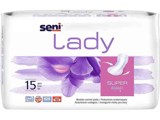 Прокладки урологічні 15шт Lady Super 5крап ТМ SENI Solmir Київ