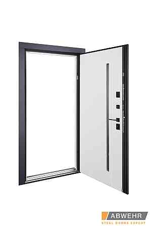 Двери уличные, модель 537 AVENUE Антрацит/Белый ТЕРМОРАЗРЫВ 3 контура уплотнения 860 Киев