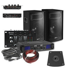 Колонка  Profesjonalny zestaw karaoke Vonyx 500W w komplecie ze wzmacniaczem, głośnikami i kablami Київ - фото 1