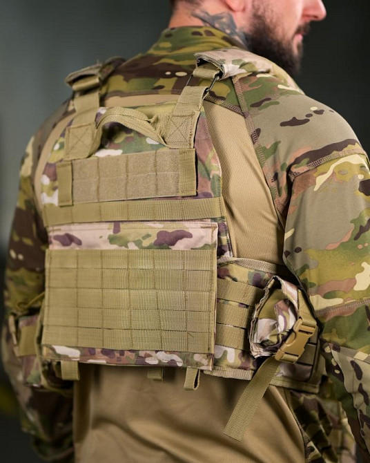 Плитоноска Attack 4 точки швидке скидання з напашником ПП8255 Одеса - фото 5