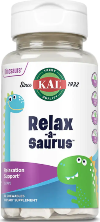 L-теанин для детей KAL Relax-a-Saurus 30 жев таб виноградный Киев