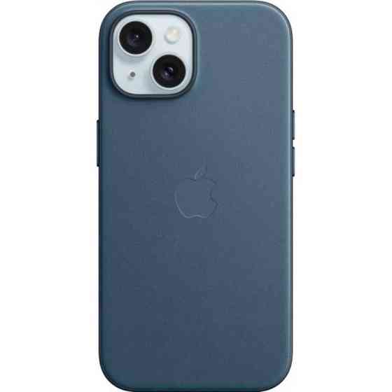 Чохол-накладка Apple FineWoven Case with MagSafe для Apple iPhone 15 Pacific Blue (MT3G3) ( 11364 ) Харків