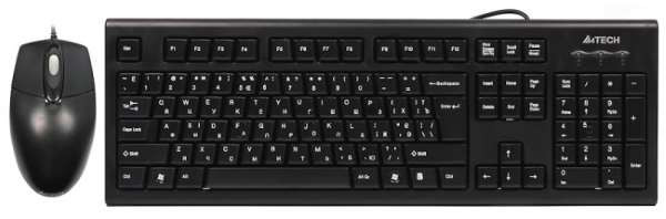 Клавіатура+миша A4Tech KRS-8572 Black USB (код 103601) Львів - фото 1