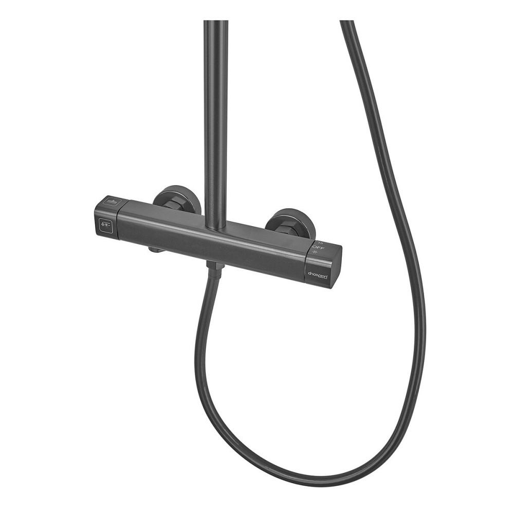 Душова алюмінієва колонна Champion PBC-009-J GRAPHITE з 3 режимами та змішувачем (CH6548) Харків - фото 6