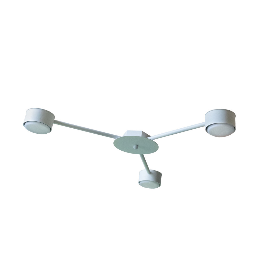 Люстра потолочная MSK Electric Copter на три круглых плафона под лампы GX53 NL 8040-3 WH белый Одесса - изображение 3