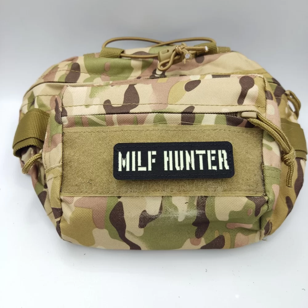 Патч / шеврон що світиться Milf Hunter Laser Cut чорний Запоріжжя - фото 3