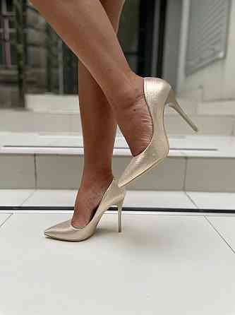 Comer Туфлі жіночі COMER золото еко-шкіра каблук 11см (4962) Коломия