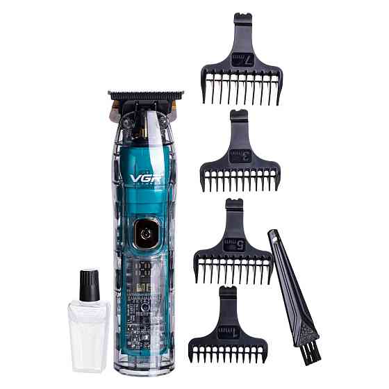VGR Тример для стрижки акумуляторний з 4 насадками Зелений VGR V-961 Коломыя