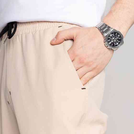 Чоловічі штани джогери з кишенями бежеві Pobedov Vershyna Київ