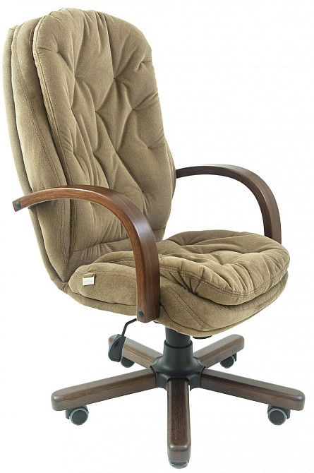 Офисное Кресло Руководителя Richman Venice Rosto 40 Wood М2 AnyFix Оливковый Днепр - изображение 1