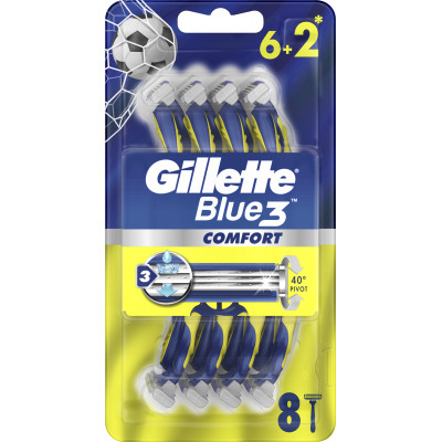 Бритва Gillette Blue 3 Comfort одноразова 8 шт. (7702018604319) Вінниця - фото 1