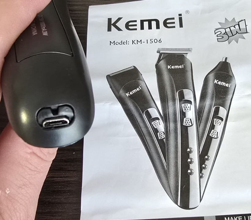 Машинка для стриження KEMEI KM-1506, 3 в 1. Харків - фото 4