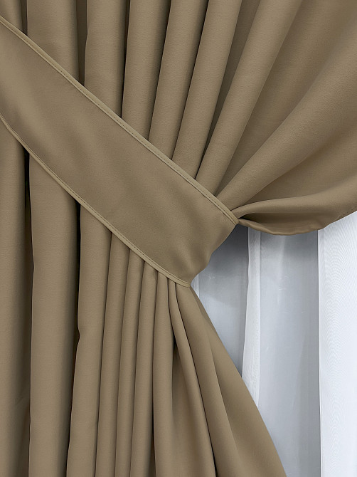 Комплект готових штор VR-Textil Bagema Rvs № 1239ш Молочний шоколад 150х270 см 2 шт (33-0061) Київ - фото 13