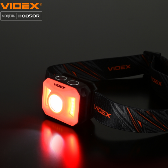 Ліхтарик LED налобний 400Lm 5000К VLF-H085-OR Videx Житомир - фото 5