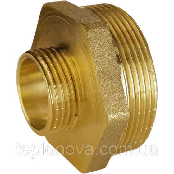 Ніпель редукційний латунний 1 | НР х 1/2| НР штампований А0513А VA Чернівці