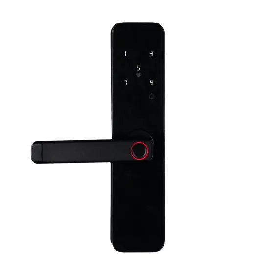 Замок біометричний автономний Trinix TRL-5401BTF Black з Bluetooth, зчитувачем відбитків пальців і карт Mifare (65-00070) Київ