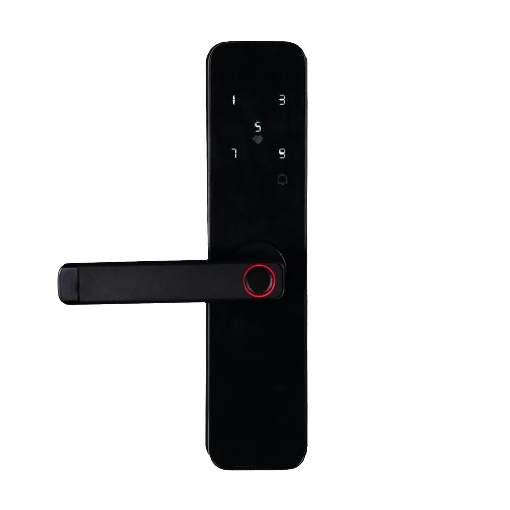 Замок біометричний автономний Trinix TRL-5401BTF Black з Bluetooth, зчитувачем відбитків пальців і карт Mifare (65-00070) Киев - изображение 1