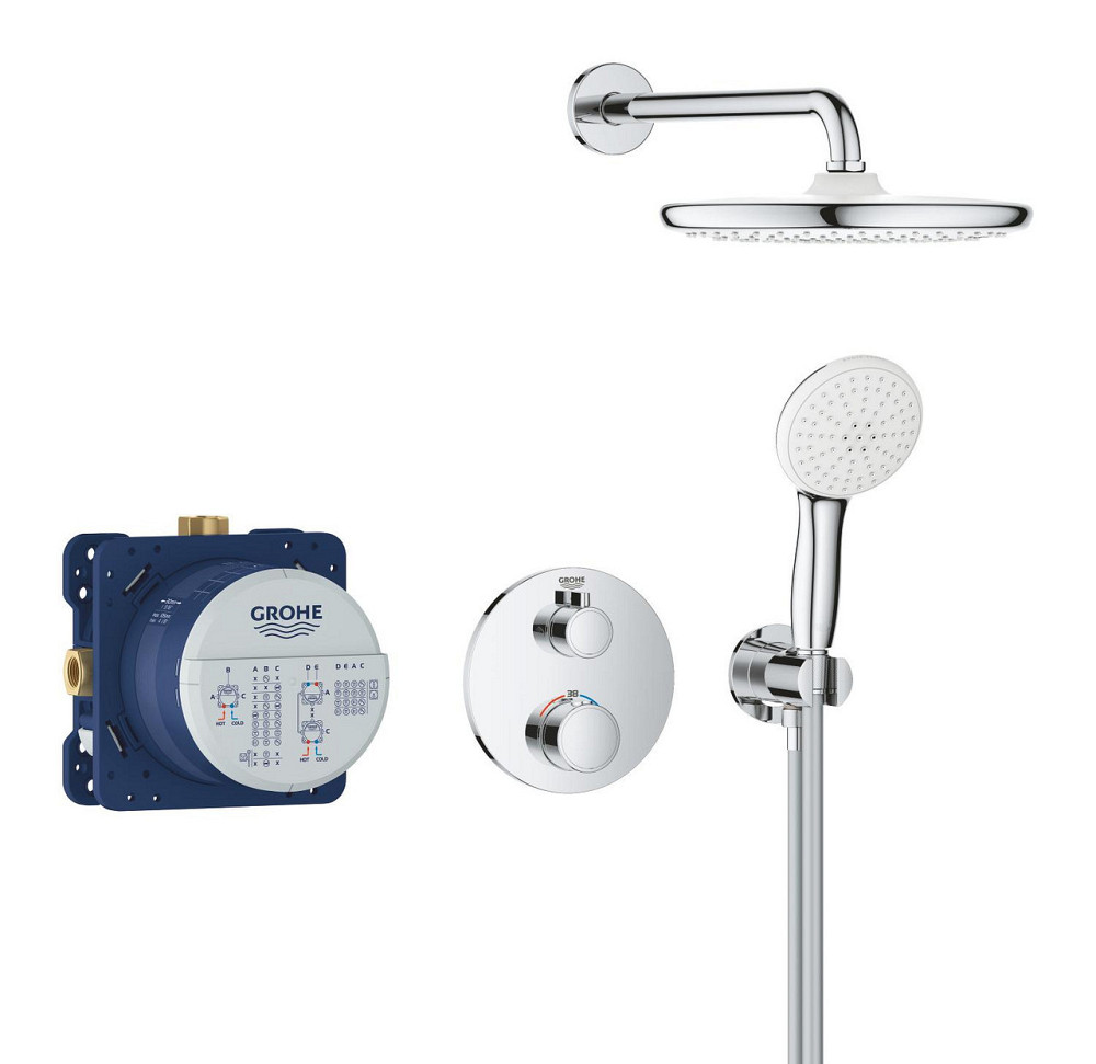Душова система прихованого монтажу з термостатом Grohe Grohtherm   ( 34872000 ) 20168 Харків - фото 4