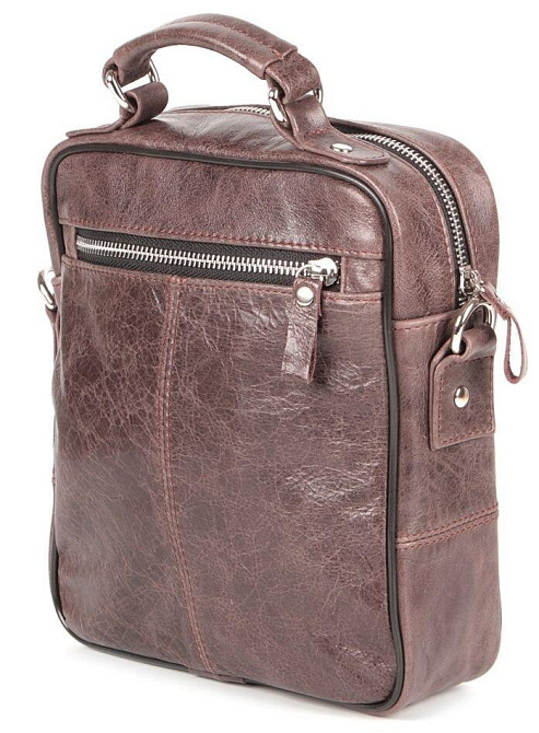 Сумка SHVIGEL 00874 кожаная Коричневая Киев - изображение 4