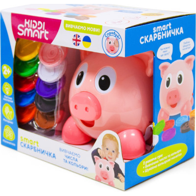 Розвиваюча іграшка Kiddi Smart Інтерактивна навчальна іграшка Smart-Скарбничка українська та англійська мова (208441) Вінниця - фото 12