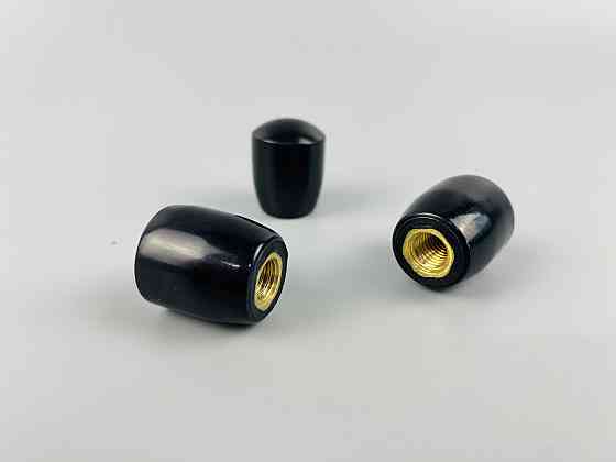 Наконечник важеля універсальний М8, D25 (чорний), латунна втулка різь внутрішня М8 Мукачево