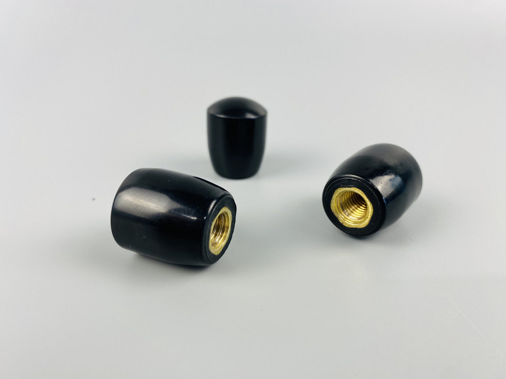 Наконечник важеля універсальний М8, D25 (чорний), латунна втулка різь внутрішня М8 Мукачево - фото 2