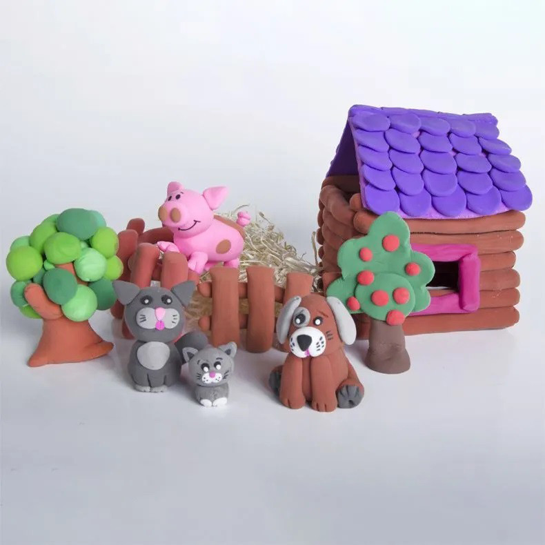 Пластилін для дітей з інструментами 24 шт, Маса для ліплення, Набір пластиліну для дітей LK-575 садка школи Київ - фото 2