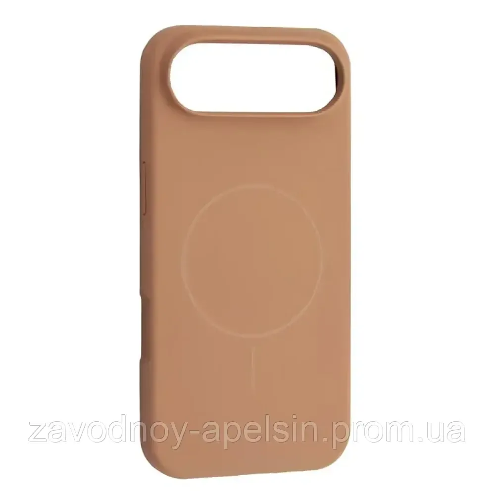 IPhone 17 Air Чехол силиконовый микрофибра Магсейф (коричневый) Одесса - изображение 1