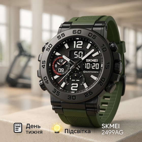 Кращий військовий годинник SKMEI, Рибальський годинник Військовий для ВСУ ZT-89 Львів