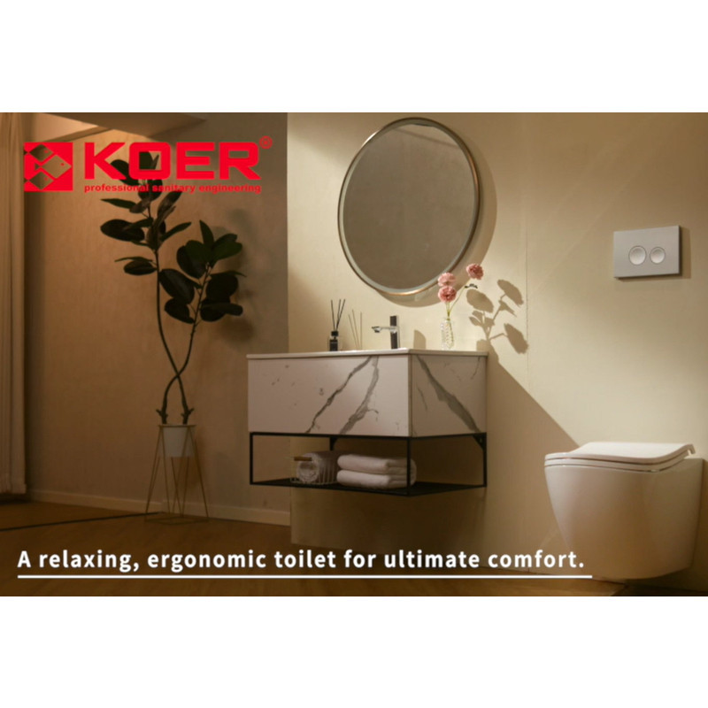 Унитаз подвесной эргономичный Koer TT-0101-T3 520x360x360mm система смыва TORNADO 3.0 (KR5615) Киев - изображение 6