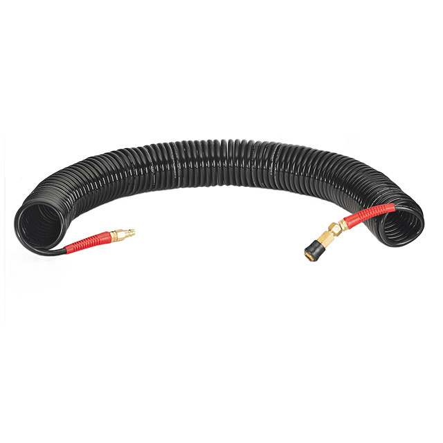 Шланг BLACK M-Flex 6,5×10 мм, 20 м, спіральний поліуретановий, з поворотним шарніром, латунними швидкороз'ємними з'єднаннями, STORM Львов - изображение 2