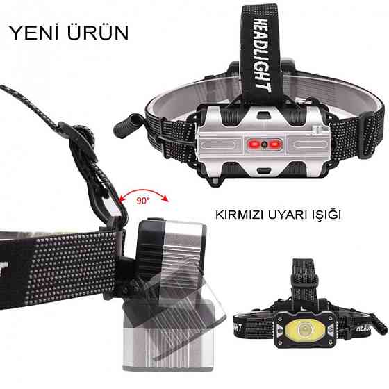 Аккумуляторный мощный налобный фонарь WATTON WT-248 с 4 режимами работы, 2 аккумуляторные батареи в комплекте Каменец-Подольский